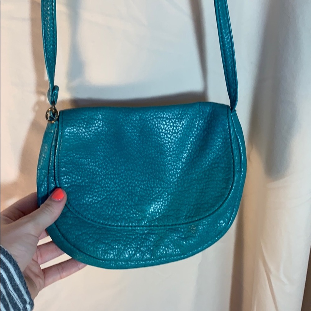 Turquoise crossbody bag